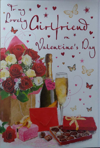 Picture of TO MY LOVLEY GIRLFRIEND ON VALENTINES DAY CARD
